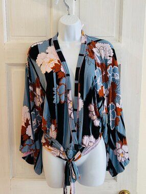 Free People Cinched Kimono Top